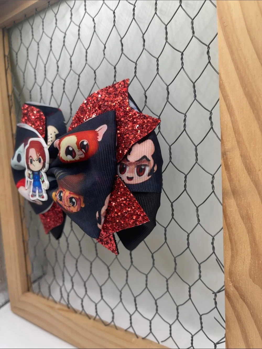 Handmade Horror Movie Inspired Hair Bow